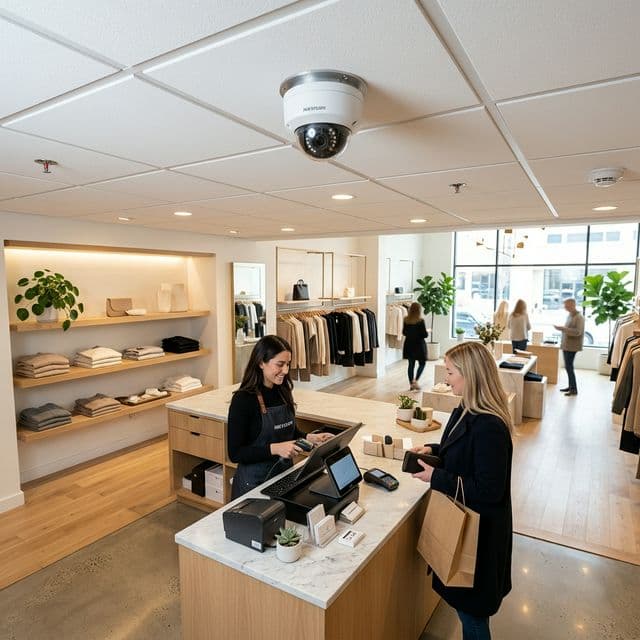 Instalasi CCTV toko ruko profesional oleh CCTVGO.ID Jakarta — kamera wide angle area kasir